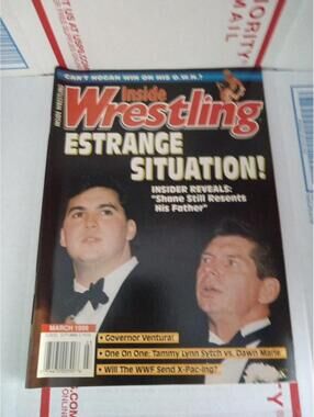 1999 March  INSIDE WRESTLING Magazine VF 8.0 Shane vs Vince Cb 52